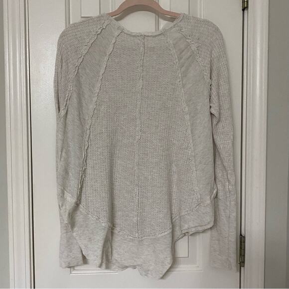 FREE PEOPLE • Oatmeal Cream Long Sleeve Catalina Thermal Top - Picture 6 of 6